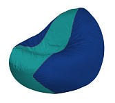 Картинка Бескаркасное кресло Flagman Classic К2.1-203 (бирюзовый/синий)