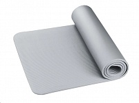 Картинка Коврик гимнастический для йоги Indigo IN194 173x61x1.5 см (серый)