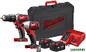 Набор электроинструмента Milwaukee M18 BPP2C-402C 4933443552 (шуруповерт, винтоверт, 2 АКБ, кейс)