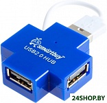 Картинка USB-концентратор 2.0 SmartBuy SBHA-6900-B на 4 порта, синий