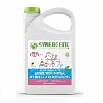 Картинка SYNERGETIC Средство биоразлагаемое для мытья детской посуды, сосок, бутылочек и игрушек, 3,