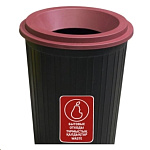 Картинка Мусорный бак Zeta МП-ТВ-065992/К (красный)