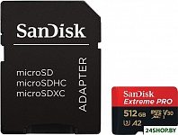 Extreme PRO microSDXC SDSQXCD-512G-GN6MA 512GB (с адаптером)