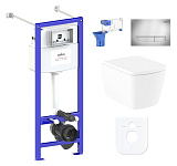 Картинка Унитаз Lavinia Boho Relfix Aveo Rimless 7 в 1 87050206 (хром пластик)