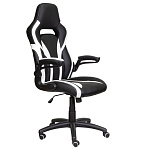 Картинка Кресло AksHome Драйв (черный/белый)