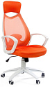 Кресло офисное CHAIRMAN 840 white (оранжевый)