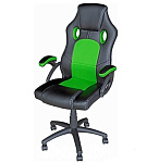 Картинка Кресло Mio Tesoro Дино X-2706 (черный/зеленый)