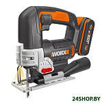 Картинка Электролобзик Worx WX543 (1 с-им АКБ)
