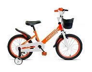 Картинка Детский велосипед FORWARD Nitro 18 (оранжевый/белый, 2021)