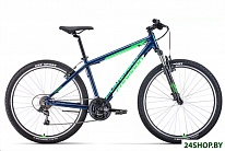 Картинка Велосипед Forward Apache 27.5 1.0 Classic р.17 2022 (синий/зеленый)