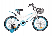Картинка Детский велосипед Mobile Kid Slender 18 (белый/голубой)