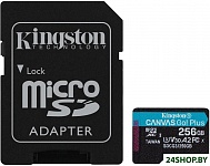 Картинка Карта памяти Kingston Canvas Go! Plus microSDXC 256GB (с адаптером)