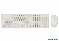 Картинка Клавиатура + мышь Oklick 240M (белый)