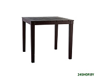 Картинка Стол пластиковый Элластик-Пласт Прованс Квадратный (шоколадный)