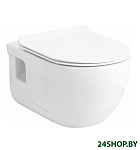 Картинка Унитаз Lucco Brilla Rim Art 100614-101 с пневмокрышкой дюропласт