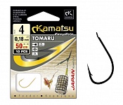 Крючки с поводком KAMATSU TOMARU (золото) (# 10 10 шт)