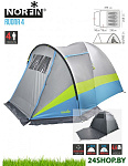 Картинка Кемпинговая палатка Norfin Ruona 4 (серый/голубой)