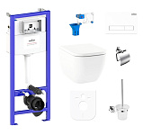 Картинка Унитаз Lavinia Boho Relfix One 9 в 1 97010013 (белый пластик)