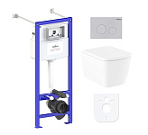 Картинка Унитаз Lavinia Boho Relfix Aveo Rimless 6 в 1 77050211 (матовый пластик)