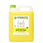 SYNERGETIC Средство биоразлагаемое для мытья посуды, детских игрушек с ароматом лимона, 5л