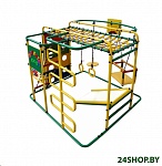 Картинка Детский спортивный комплекс Формула здоровья Мурзилка-S зеленый-радуга