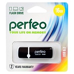 Картинка Флеш-память USB Perfeo C08 16GB (черный) [PF-C08B016]