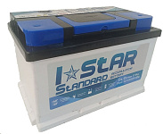 Картинка Автомобильный аккумулятор I-STAR 75 R низк.+ (75 А·ч)