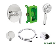 Картинка Душевой гарнитур Rubineta Kubo-1F-Uno 625014