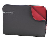 Картинка Чехол для ноутбука Hama Neoprene 15.6 (серый/красный) (00101550)
