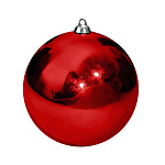 Картинка Шар елочный Greenterra 25 см (красный глянец)