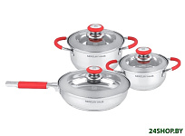 Картинка Набор кастрюль Mercury MC-7025