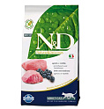 Сухой корм для кошек Farmina N and D Grain Free Cat Lamb and Blueberry Adult (1,5 кг)