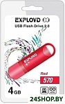 Картинка USB флэш-накопитель EXPLOYD 4GB-570-красный
