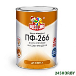 Картинка Эмаль Olecolor ПФ-266 2.7 кг (красно-коричневый)