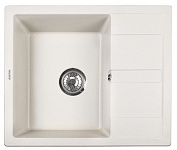 Картинка Кухонная мойка ZorG Apollo 78 (белый камень)