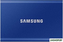 Картинка Накопитель SSD SAMSUNG T7 2Tb MU-PC2T0H/WW (синий)