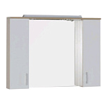 Картинка Шкаф с зеркалом для ванной AQUANET Тиана 90 00172807 (светлый дуб)