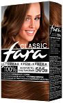 FARA Classic Стойкая крем-краска для волос, тон 505А Золотисто-каштановый