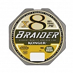 Картинка Леска KONGER Braider X8 Olive Green 0.10 мм 150 м 250150010