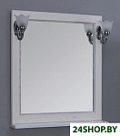 Картинка Акватон Жерона 85 Зеркало белое серебро (1.A158.7.02G.EM2.0)