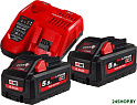 Аккумулятор с зарядным устройством Milwaukee M18 HNRG-552 (18В/5.5 Ah + 12-18В)