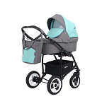 Картинка Детская универсальная коляска Rant Nova 2 в 1 (02, серый/мятный)