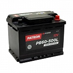 Картинка Автомобильный аккумулятор Patron Power PB60-500L (60 А·ч)