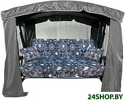 Картинка Качели садовые МебельСад Ранго с4120 (графит цветы)