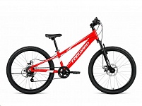 Картинка Велосипед Forward Rise 24 2.0 disc 2021 (красный/белый