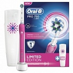 Картинка Электрическая зубная щетка Braun Oral-B PRO 750 Pink