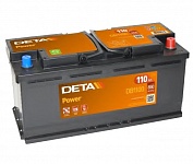 Картинка Автомобильный аккумулятор DETA Power DB1100 (110 А·ч)