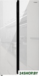Картинка Холодильник Hyundai CS6503FV (белое стекло)