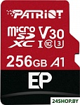 Картинка Карта памяти Patriot microSDXC EP Series PEF256GEP31MCX 256GB (с адаптером)