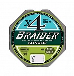 Картинка Леска KONGER Braider X4 Olive Green 0.14 мм 10 м 250016014